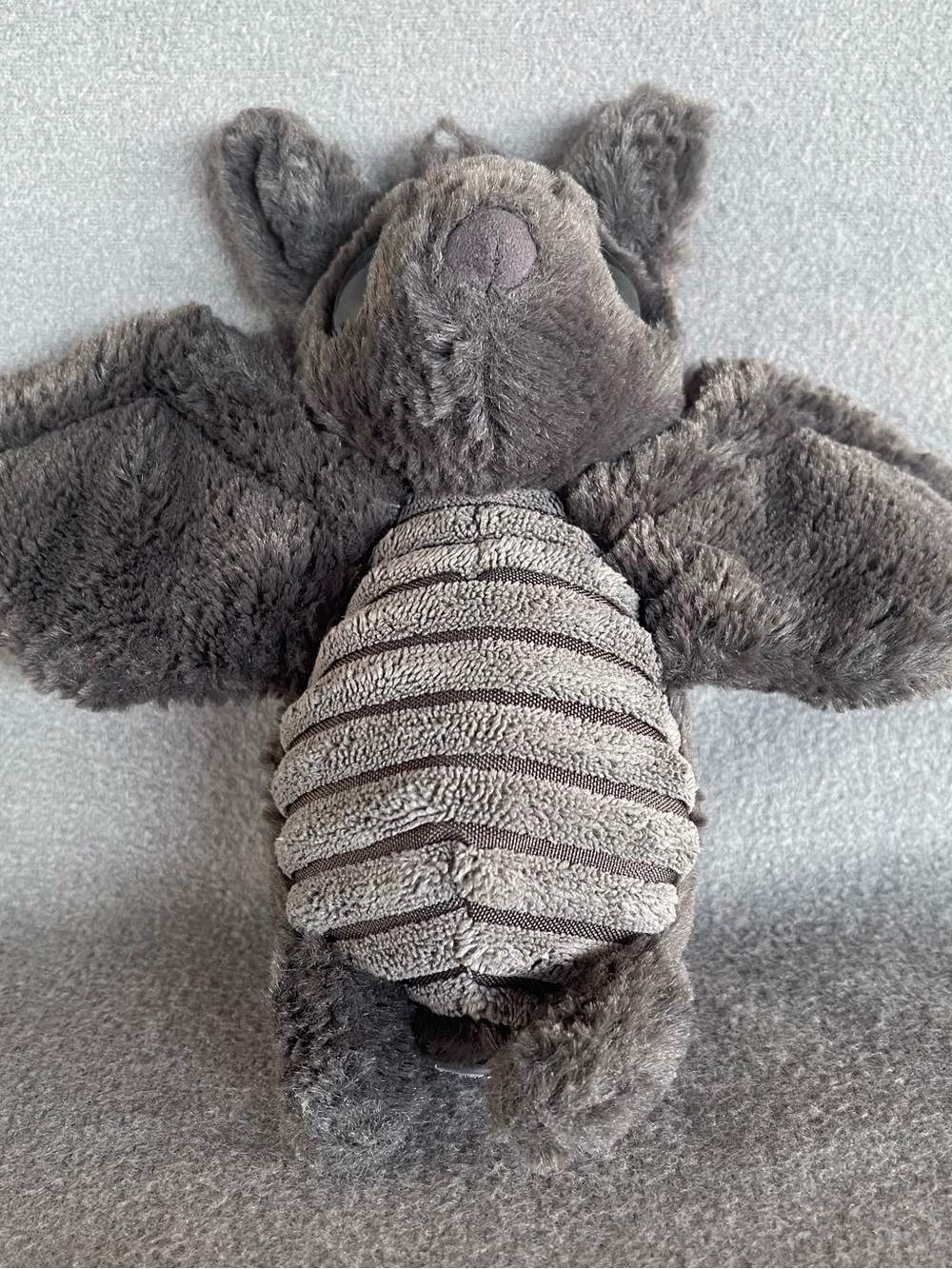 Jellycat Very Rare Retired Frizzles Bat Genuine Cute Large Eyes Furry Plush HTF - Picture 10 of 16